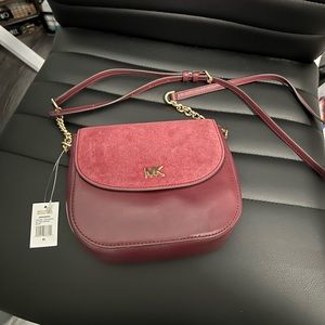 Deep red MK crossbody